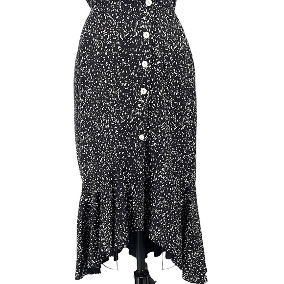 Milanzo Y2K 90s fitted hi-lo Ruffle dress. Gwen Stefani video look a like - Picture 4 of 15